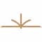 Ekena Millwork Redmond Smooth Timber Gable Bracket, Western Red Cedar, 96"W x 32"H x 1 1/2"D x 3 1/2"F, 8/12 Pitch GBW096X32X0204RED00SWR - alternate 1